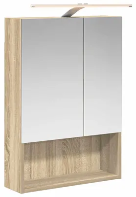 Obrázek produktu pro Koupelnová zrcadlová skříň Sonoma dub 50 x 14,5 x 70 cm
