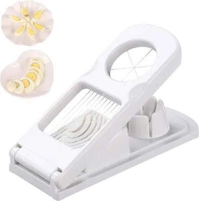 Produktbild von Eierschneider Manuelle Eierschneider Teiler, 2 In 1 Eierschneider Küchenhilfe, Für Kartoffel Schneiden Kartoffel, Erdbeere, Kiwi, Banane