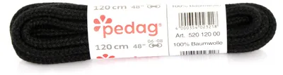 Produktbild von Pedag Schnürsenkel rund dick 120 cm schwarz
