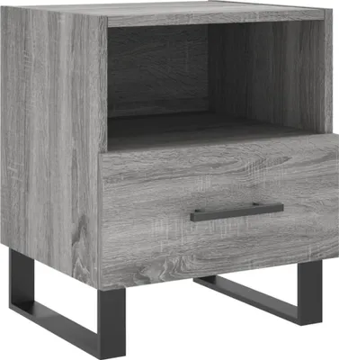 Produktbild von Nachttisch Grau Sonoma 40x35x47,5 cm Holzwerkstoff