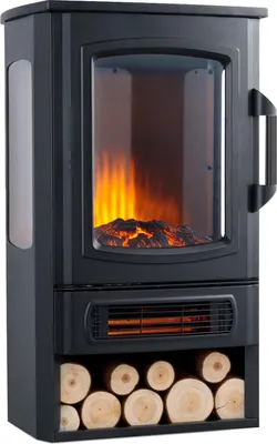 Immagine prodotto di Caminetto elettrico Xaralyn - Stefanos - Riscaldatore da 2000 Watt - Caminetto a piantana - plug and play - Caminetto decorativo
