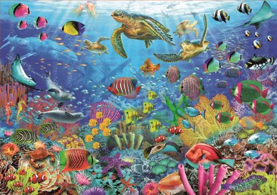 Obrázok produktu pre EDUCA Puzzle Želvy v tropickej fantázii 1000 dielikov 147073