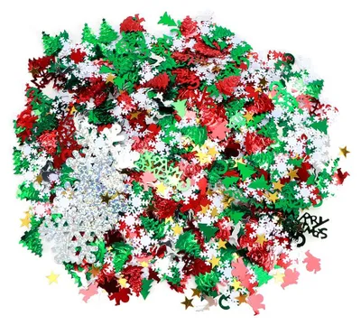 Produktbild von 2 Tüten Weihnachtsschneeflocken, Hirschförmige Konfetti-Geschenke, festliches Party-Dekorationszubehör