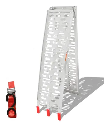 Productafbeelding van Oprijplaat opvouwbaar oprijplaten - Aluminium - 226 x 30,5 cm - Antislip, max 340 kg
