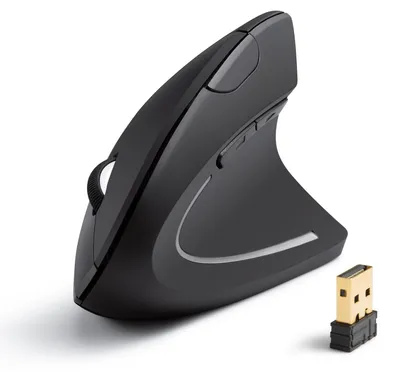 Produktbild von vertikale ergonomische Maus 1600 DPI 5 Tasten kabellos ERSTKLASSIGER KOMFORT