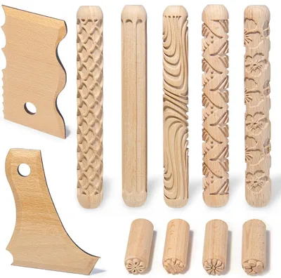 Produktbild von 11-teiliges Töpferwerkzeug-Set für Modellieren und Skulptur