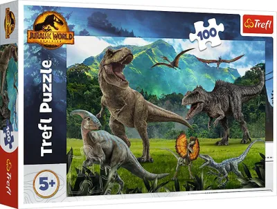 Imagen del producto de Juego de rompecabezas Trefl con temática jurásica, 100 piezas