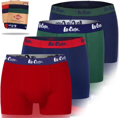 Obrázek produktu pro Lee Cooper Pánské Boxerky 9541 9542 Bavlněné 4 Kusy Velikost Xxl