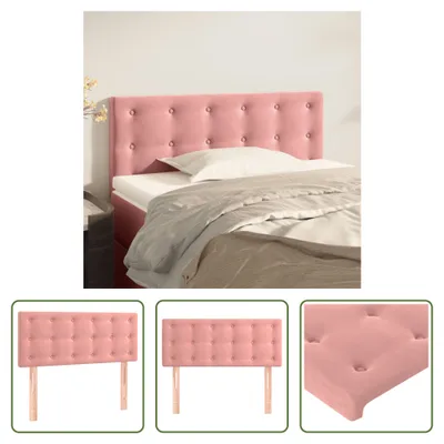 Produktbild von The Living Store Kopfteil Rosa 100x5x78/88 cm Samt