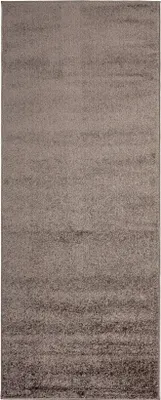 Productafbeelding van Mazovia Tapijt, Grijs, Effen Kleur - Geschikt voor de woonkamer en slaapkamer, geschikt voor vloerverwarming - 80x300 cm