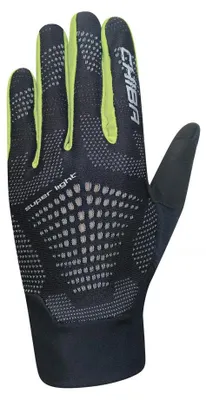 Image de CHIBA Superlight - Gants de protection pour vélo, taille XXL, noir/jaune fluo, légers et respirants.