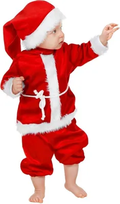 Produktbild von W663-98 Nikolaus Baby Weihnachtsmannkostüm Gr.98