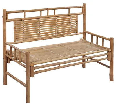 Obrázok produktu pre vidaXL Záhradná lavička s vankúšom 120 cm Bambus