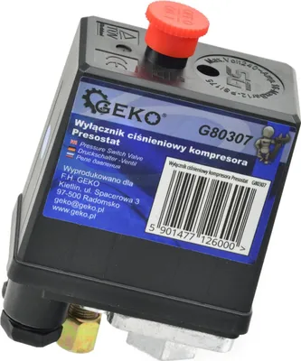 Obrázok produktu pre Tlakový spínač na kompresor 220V