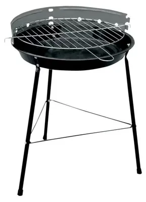 Obrázok produktu pre Gril na drevené uhlí MasterGrill MG930, priemer 32 cm, kov, čierny