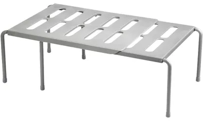 Produktbild von Lauwexe Ausziehbares Kš¹chenregal 1 Stš¹ck, Grau, Teleskopregal 36šC64 cm, Geschirrablage Fš¹r Kš¹chenschrank Bad Vorratsraum