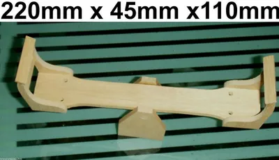 Produktbild von Holzwippe Miniatur Puppenwippe Puppenstube Wippe Natur Holz Möbel Puppe Puppenmöbel