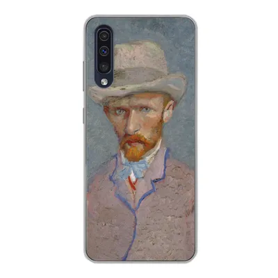 Produktbild von MuchoWow® Handyhülle Schutzhülle Hülle für Samsung Galaxy A30s Selbstporträt - Vincent van Gogh Silikon Softcase Handy Hülle - Karteninhaber