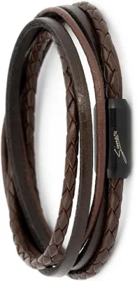 Produktbild von Lederarmband für Männer und Frauen - 39 cm - Echtleder - Mit Magnetverschluss - Stilvolles Accessoire - ShopFlot