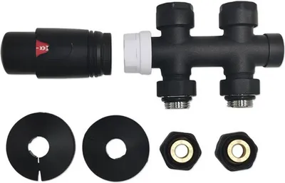 Obrázek produktu pro Rovný termostatický ventil ROTHEIGNER 1/2" černý