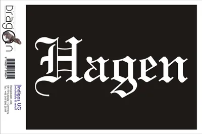 Produktbild von Aufkleber / Autoaufkleber - JDM / Die cut / Auto / OEM - Stadt Hagen - 200x80mm pink - Heckscheibe / Heckscheibenaufkleber