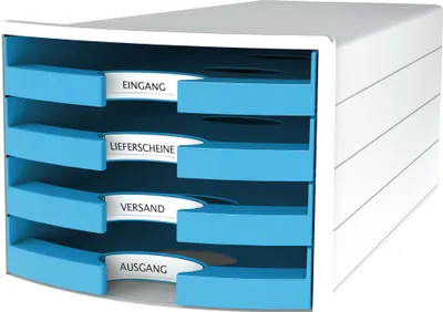 Immagine prodotto di HAN IMPULS 2.0 Trend Colours Cassettiera 4 cassetti aperti bianco / azzurro