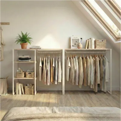 Produktbild von 2er-Set modulare Dachboden-Kleiderständer 200x85cm KADRA