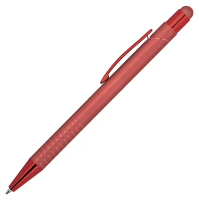 Produktbild von Touchpen Kugelschreiber / aus Metall / Farbe: rot