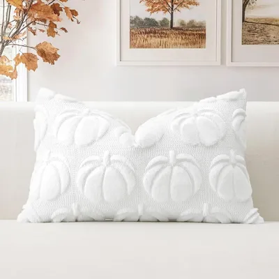 Produktbild von Halloween-Kissenbezüge aus feinem Wollvelours, weich, dekorativ, herbstlich,  für Sofa und Schlafzimmer