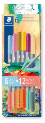Obrázek produktu pro Staedtler 3280, 6 barva/barev, Různé barvy, Vlákno, Kartonová krabička