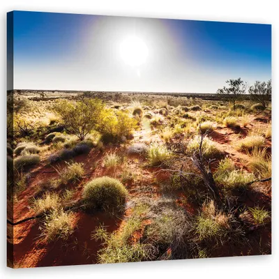 Produktbild von Leinwandbild landschaften - beige 50x50 cm Feeby beige wandbild bereit zum aufhängen