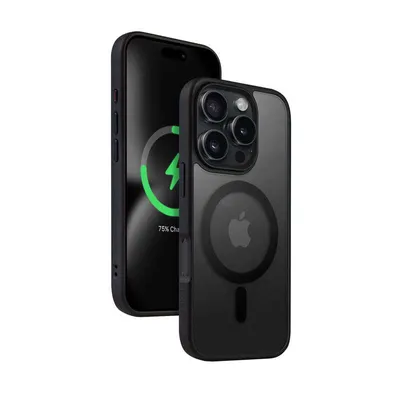 Immagine prodotto di Crong Case with MagSafe do IP 16 Pro Hybrid Frost MAG Cover black