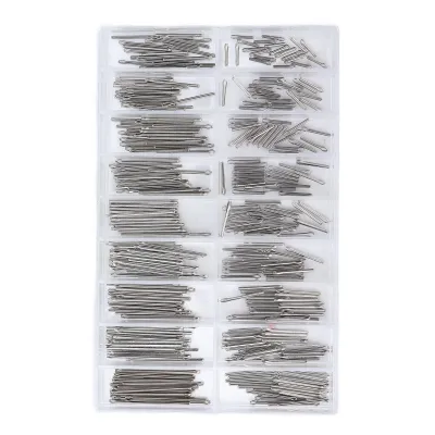 Imagen del producto de Pasadores de horquilla, piezas de repuesto para relojes, pasadores de horquilla para correas de reloj, pasadores de horquilla para relojes de pulsera, pasadores de horquilla para pulseras de reloj, herramienta de reparación de correas de reloj