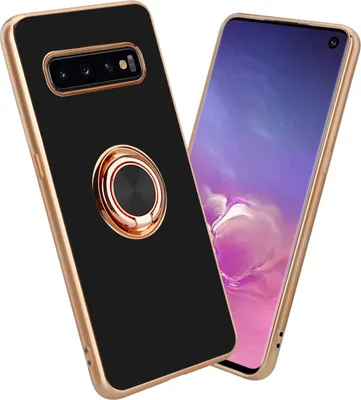 Obrázek produktu pro Cadorabo ochranné pouzdro pro Samsung Galaxy S10 4G pouzdro v černé barvě kryt fotoaparátu ochrana magnetický držák do auta