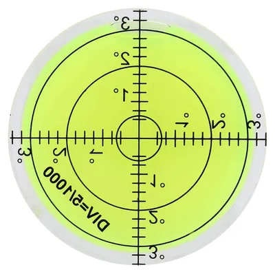 Produktbild von Runde Wasserwaage mit 60 mm Durchmesser, Libelle für präzise Messungen