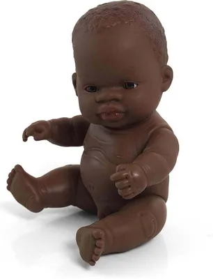 Zdjęcie produktu dla Lalka winylowa 21 cm Afrykański chłopiec Miniland
