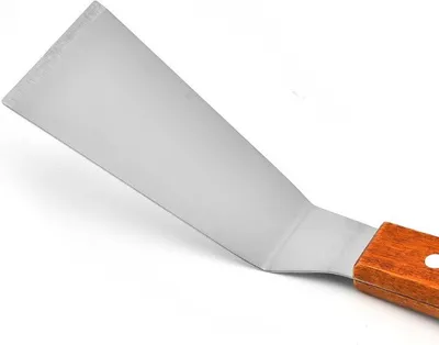 Zdjęcie produktu dla 2 SZTUK Metalowa szpatułka ze stali nierdzewnej Akcesoria do grilla Naleśnikarka Odwracarka do grilla Pieczenie Gotowanie