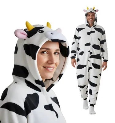 Produktbild von Onesie Kigurumi Pyjamas Kuh Verkleidung Kostüm S: 145 - 155cm