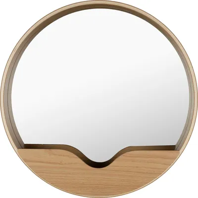 Produktbild von Zuiver Round Spiegel/ Wandspiegel 60 cm Holz