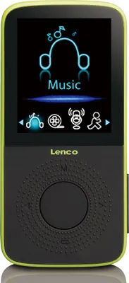 Produktbild von Lenco PODO-153LM - Sport MP3-Player mit Schrittzähler und Sport-Ohrenstöpseln und Armband - Lime