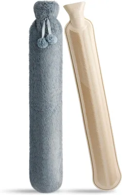 Zdjęcie produktu dla Termofor 73 cm, 2 l, na szyję i plecy, pokrowiec z pluszem