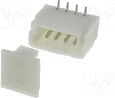 Immagine prodotto di 5 connettori femmina, 50V, maschio, per cavi da 1 mm, capacità di corrente 1A, 4 pin, placcati in stagno, modello A1001WV-S-4P, marca Signte