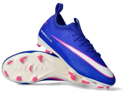 Produktbild von NIKE JR ZOOM VAPOR 16 ACADEMY FG/MG Fußballschuh, Racer Blue/White, 1,5Y