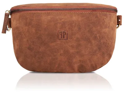Produktbild von Damen-Gürteltasche aus hellbraunem Leder Paolo Peruzzi T-36-LB