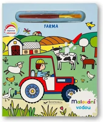 Produktbild von Ausmalbilder für Kinder zum Ausmalen mit Wasser, Bauernhof-Motive, 10 Seiten