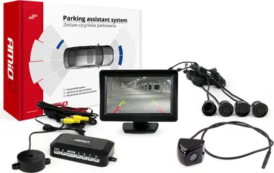 Image de TFT01 4.3" parking sensor set with HD-310 camera 4 sensors black