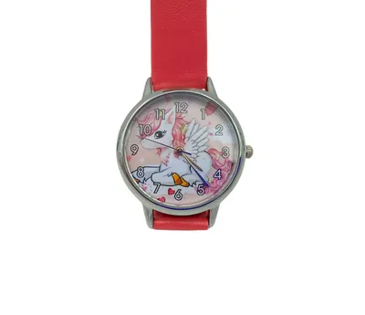 Immagine prodotto di Orologio al quarzo per bambini rosa - Unicorno reclinabile