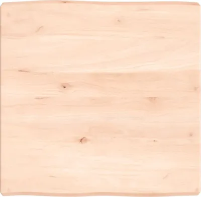 Produktbild von Tischplatte 60x60x(2-6) cm Massivholz Unbehandelt Baumkante