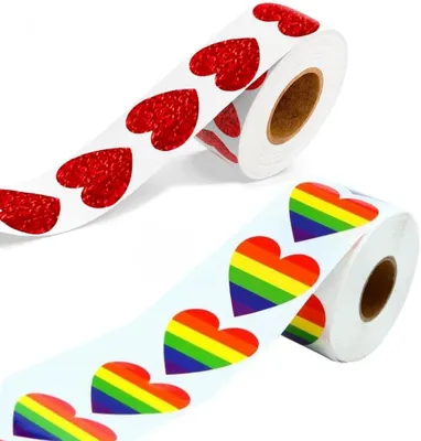 Produktbild von Herzaufkleber selbstklebend, 1000 Stück, 3,8 cm, für Dekorationen
