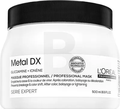 Zdjęcie produktu dla L´Oréal Professionnel Série Expert Metal DX Professional Mask maska oczyszczająca dla połysku i ochrony włosów farbowanych 500 ml